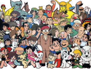 Osamu Tezuka and his characters